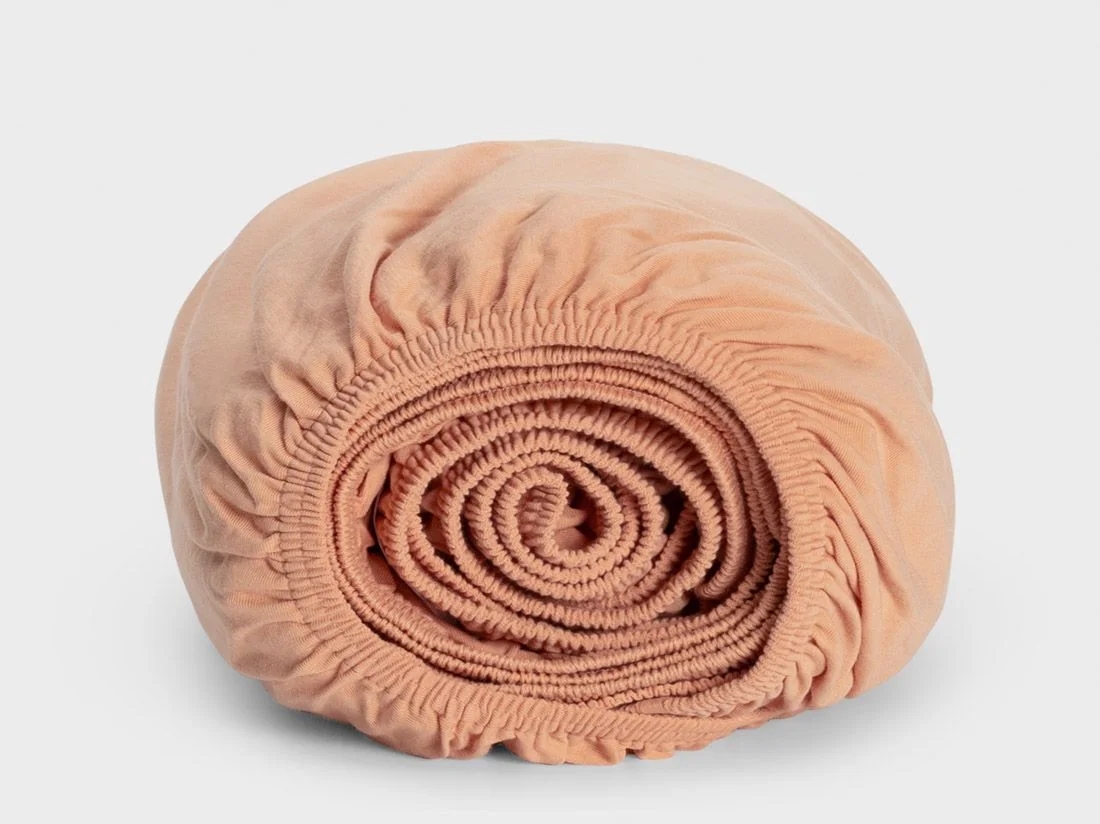 Hoeslaken jersey perfect peach