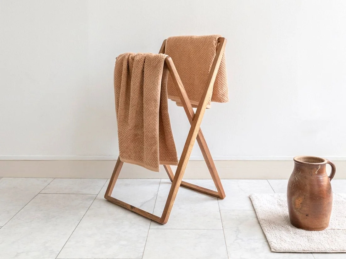 Badlaken dots honey 100x150 - 1 st