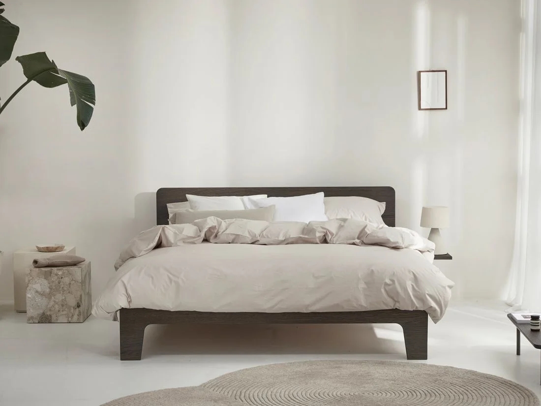 Dekbedovertrek percal katoen white sand