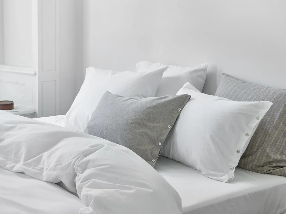 Kussensloop flanel pure white