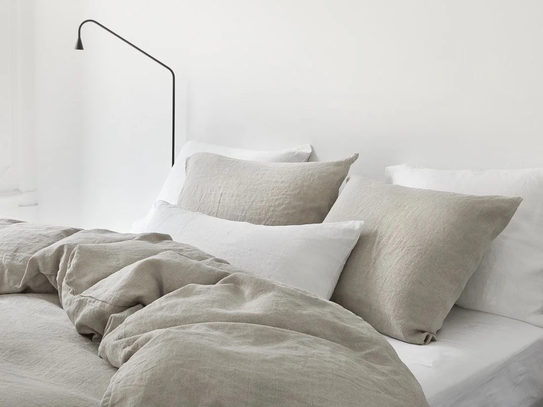 Kussensloop gewassen linnen natural